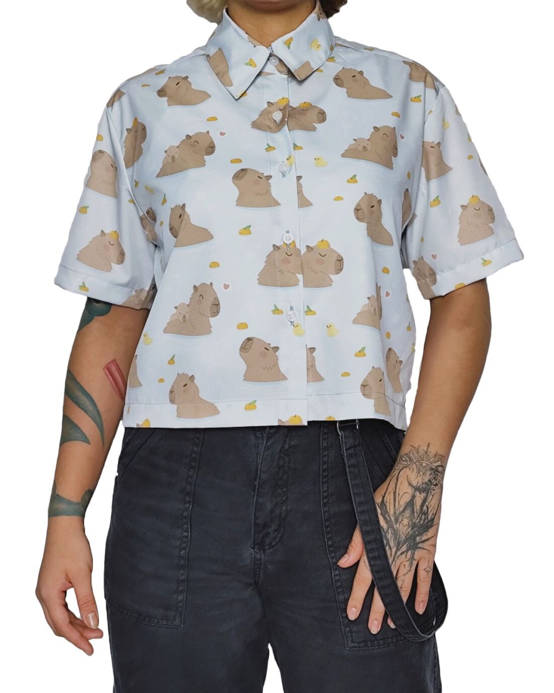 Camisa Boxy Botão Capy FMLY